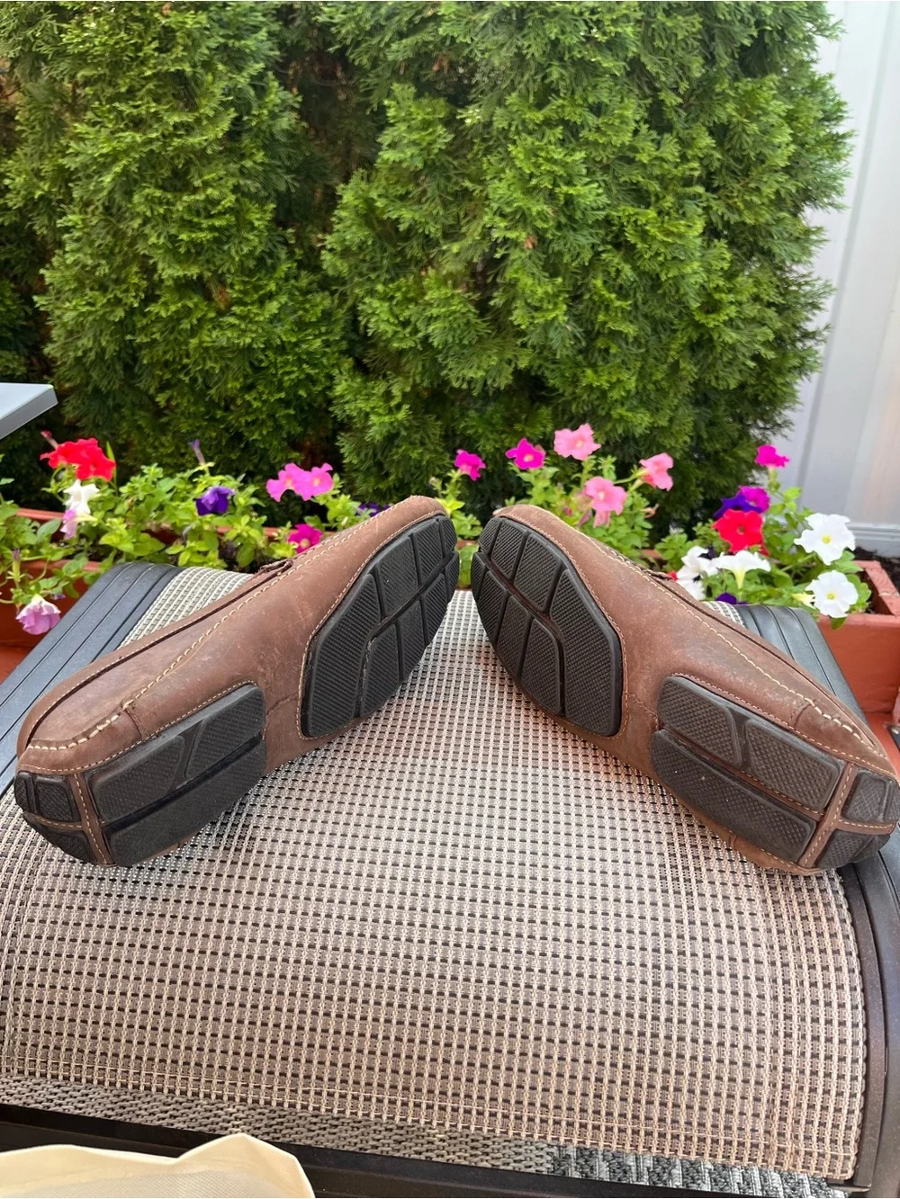 Clarks Men’s Brown Nubuck Leather Driving Loafers Size 11.5 M